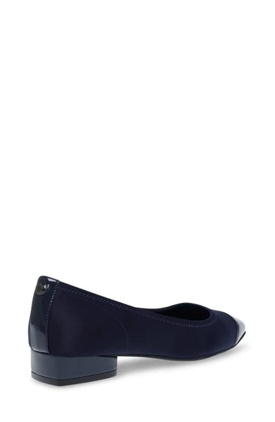 Shop Anne Klein Carlie Flat In Navy