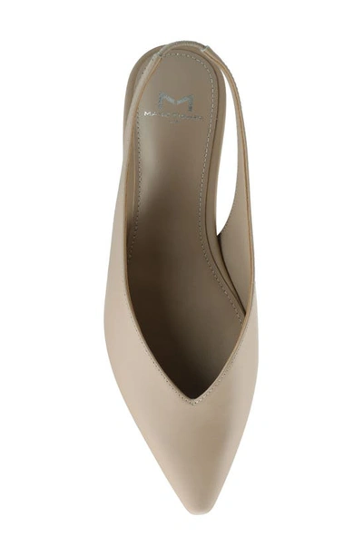 Shop Marc Fisher Ltd Graceful Pointed Toe Slingback Flat In Light Natural