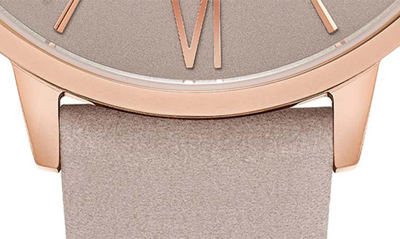 Vincero Eros Leather Strap Watch, 38mm In Rose Taupe