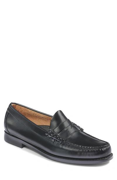 Shop G.h. Bass & Co. Larson Leather Penny Loafer In Black