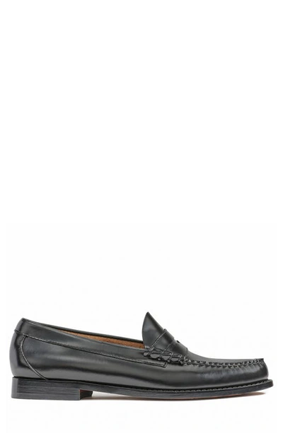 Shop G.h. Bass & Co. Larson Leather Penny Loafer In Black