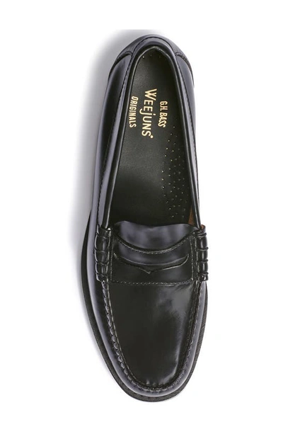 G.h. Bass & Co. Larson Leather Penny Loafer In Black