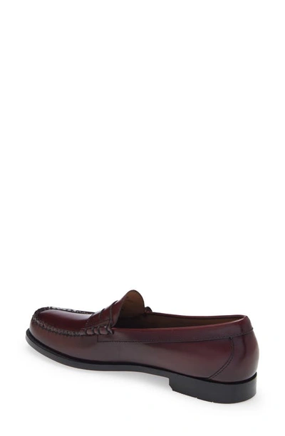 Shop G.h. Bass & Co. Larson Leather Penny Loafer In Burgundy
