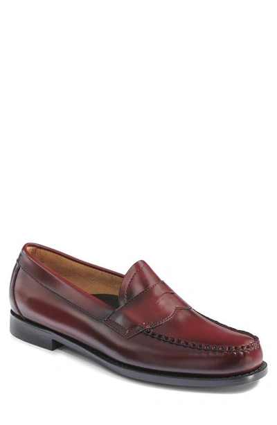 Shop G.h. Bass & Co. Logan Leather Penny Loafer In Wine
