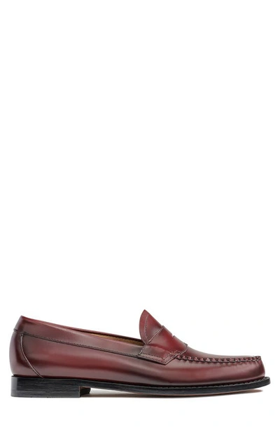 G.h. Bass & Co. Logan Leather Penny Loafer In Wine