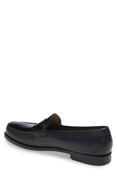 Shop G.h. Bass & Co. Logan Leather Penny Loafer In Black