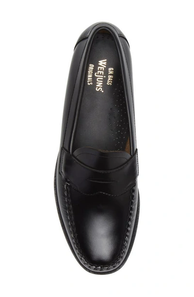 Shop G.h. Bass & Co. Logan Leather Penny Loafer In Black