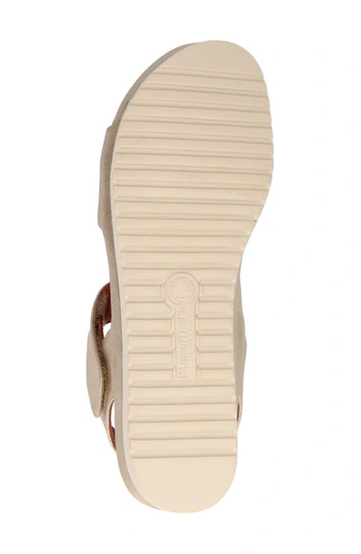 L'amour Des Pieds Abrilla Slingback Platform Sandal In Gold
