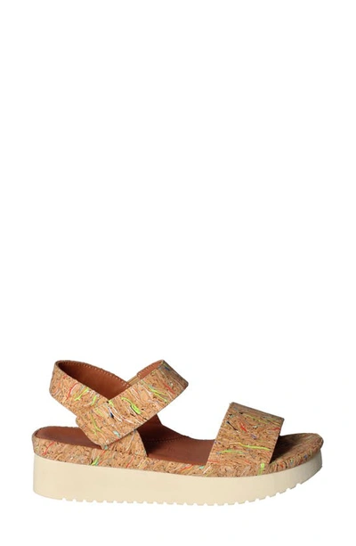 L'amour Des Pieds Abrilla Slingback Platform Sandal In Bright Multi