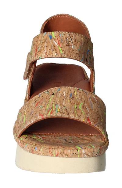 L'amour Des Pieds Abrilla Slingback Platform Sandal In Bright Multi