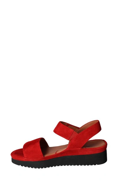 Shop L'amour Des Pieds Abrilla Slingback Platform Sandal In Red
