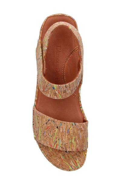 L'amour Des Pieds Abrilla Slingback Platform Sandal In Bright Multi