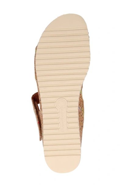 L'amour Des Pieds Abrilla Slingback Platform Sandal In Bright Multi