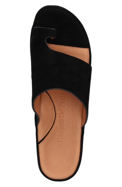 L'amour Des Pieds Ahlina Platform Sandal In Black
