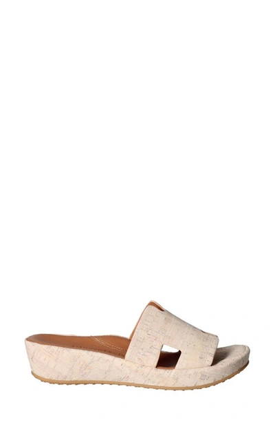L'amour Des Pieds Catiana Platform Sandal In Whitewash