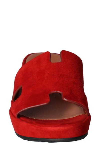 L'amour Des Pieds Catiana Platform Sandal In Red