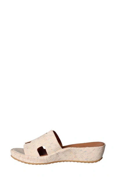 L'amour Des Pieds Catiana Platform Sandal In Whitewash
