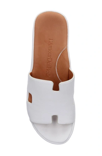 L'amour Des Pieds Catiana Platform Sandal In White