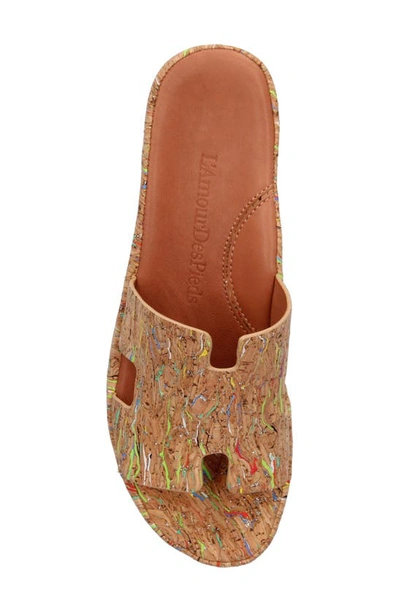 L'amour Des Pieds Catiana Platform Sandal In Bright Multi
