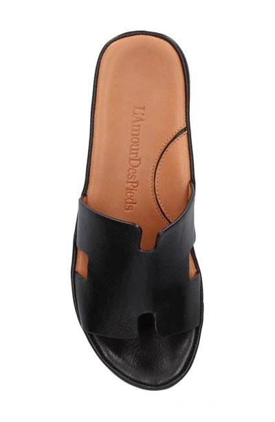 L'amour Des Pieds Catiana Platform Sandal In Black