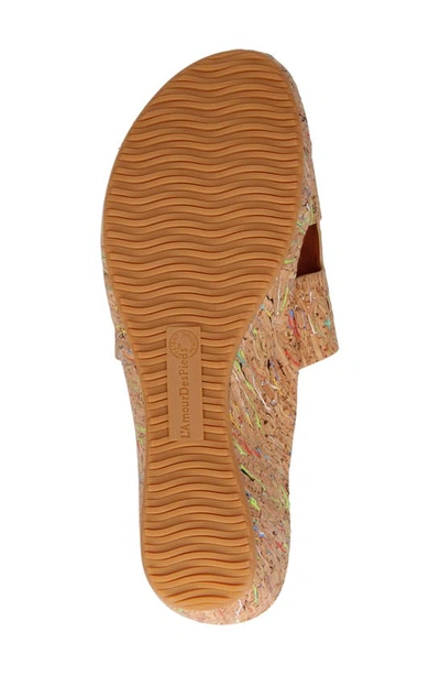 L'amour Des Pieds Catiana Platform Sandal In Bright Multi