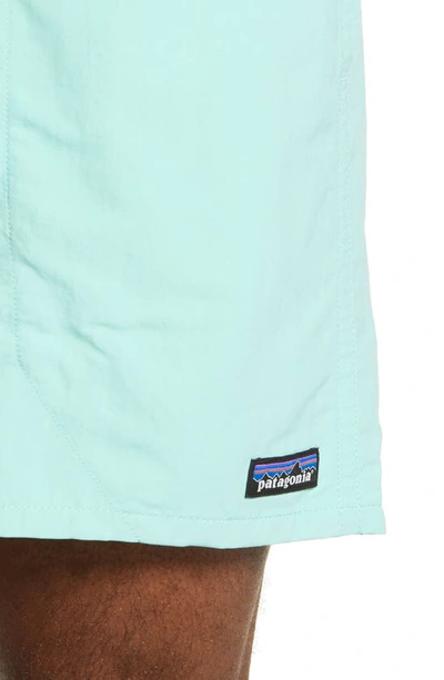 Shop Patagonia Baggies 5-inch Swim Trunks In Vjosa Green