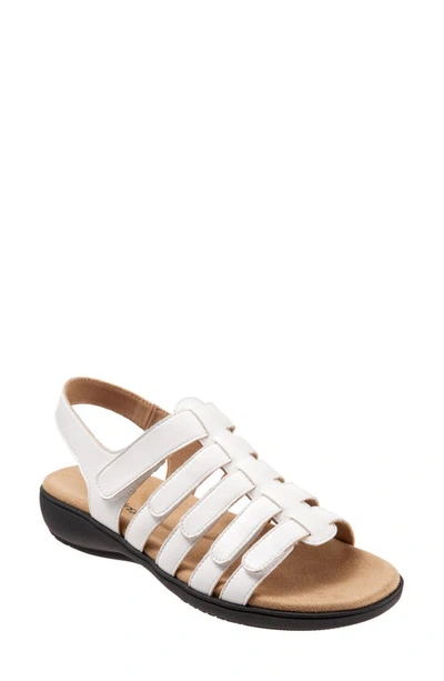 Shop Trotters Tiki Slingback Sandal In White