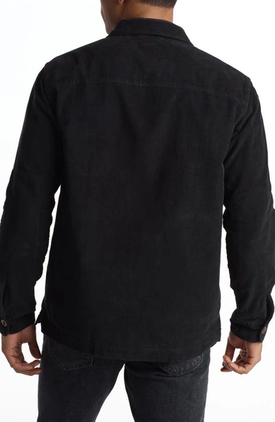 Rowan Odessa Corduroy Cotton Field Jacket In Black