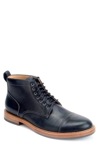 Shop Warfield & Grand Grimes Cap Toe Lace-up Boot In Black