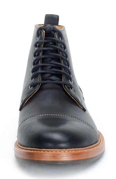 Shop Warfield & Grand Grimes Cap Toe Lace-up Boot In Black