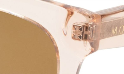 Shop Mohala Eyewear Keana 54mm Medium Nose Bridge Medium Width Polarized Square Sunglasses In Lychee Soda