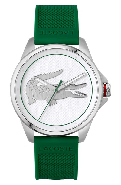 Lacoste Men's Limited Edition Croc Green Silicone Strap Watch 43mm Women's  Shoes In Black | ModeSens