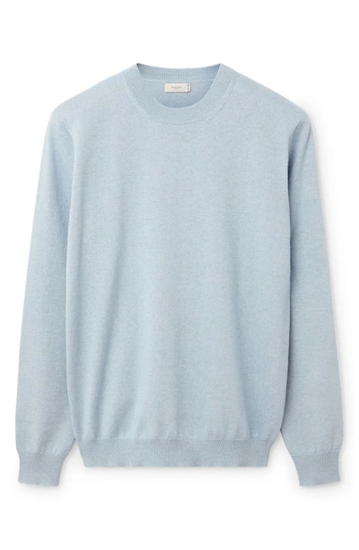 Shop Agnona Cashmere & Cotton Sweater In Cloud