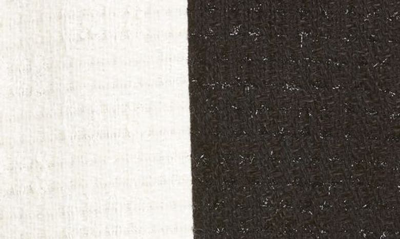 Shop Saint Laurent Mélange Tweed Bicolor Jacket In Craie