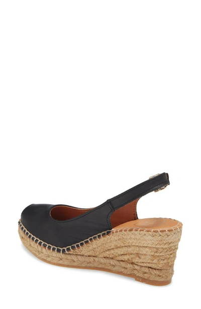 Toni Pons Croacia Espadrille Wedge In Black Leather