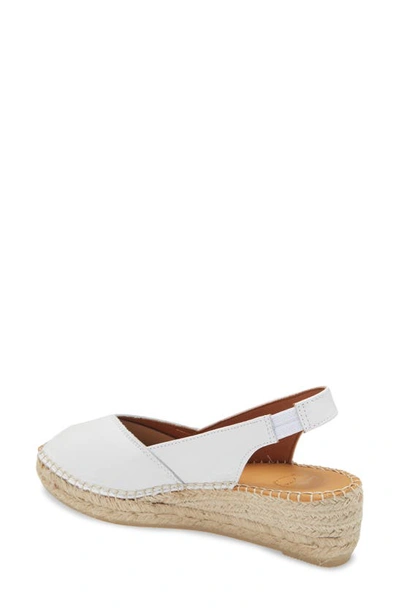 Toni Pons Bernia Espadrille Wedge In White Leather