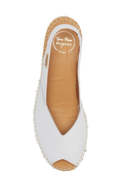 Toni Pons Bernia Espadrille Wedge In White Leather