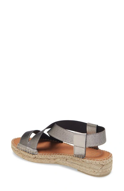 Toni Pons Eire Wedge Sandal In Acer Steel Leather