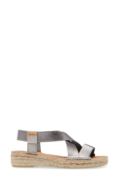 Toni Pons Eire Wedge Sandal In Acer Steel Leather