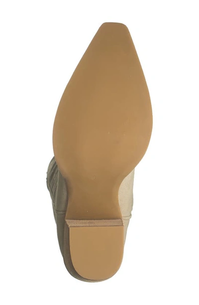 Jeffrey Campbell Rancher Knee High Western Boot In Beige Suede