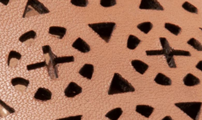 Shop Softwalk Tillman Leather Cross Strap Slide Sandal In Tan Laser