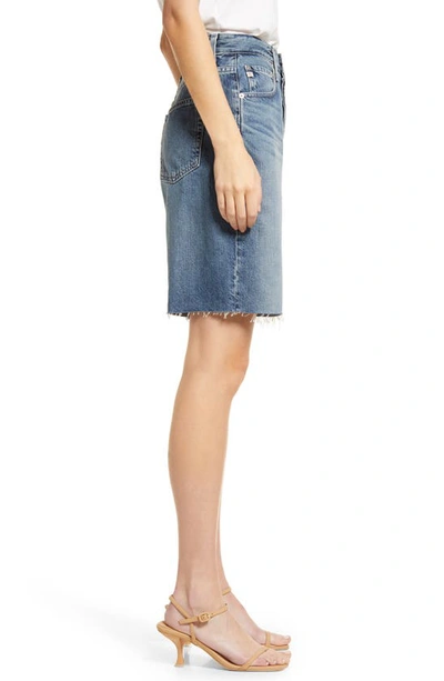 Ag Kerah Raw Hem Denim Shorts In Yale