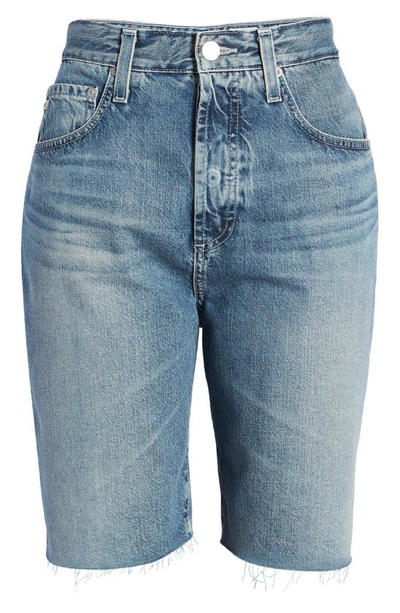 Ag Kerah Raw Hem Denim Shorts In Yale