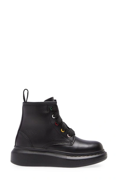 Shop Alexander Mcqueen Hybrid Lace-up Boot In Black/ Multi