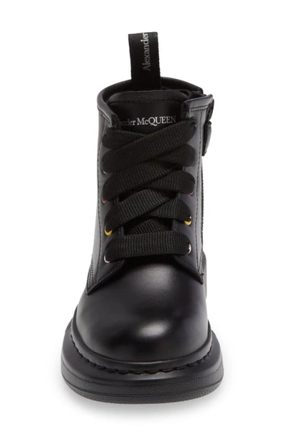 Shop Alexander Mcqueen Hybrid Lace-up Boot In Black/ Multi