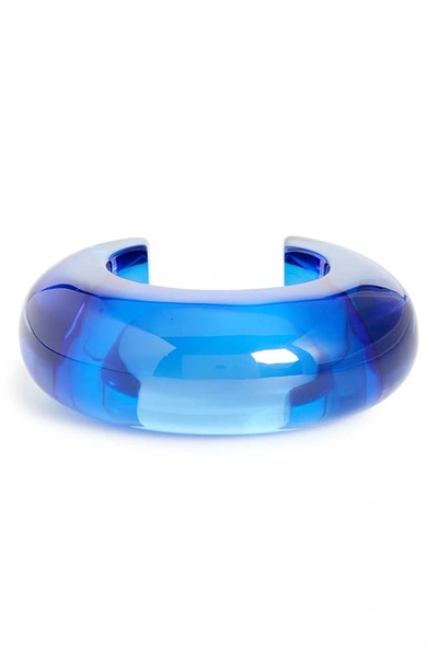 Shop Lizzie Fortunato Arc Cuff In Electric Blue