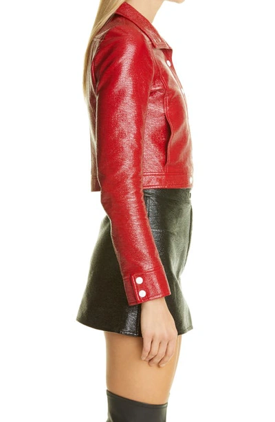 Courrèges Reedition Vinyl Jacket In Red