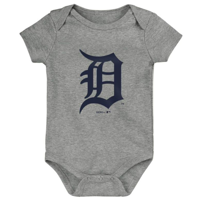 Shop Outerstuff Infant Navy/orange/gray Detroit Tigers Born To Win 3-pack Bodysuit Set
