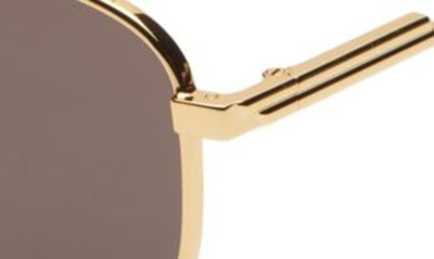 Shop Bottega Veneta 53mm Phantos Sunglasses In Gold