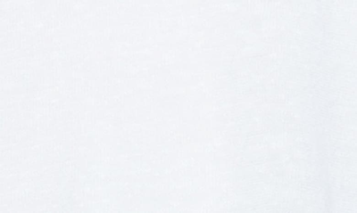 Nic + Zoe Featherweight Angled Hem Linen Blend Sweater In Paper White